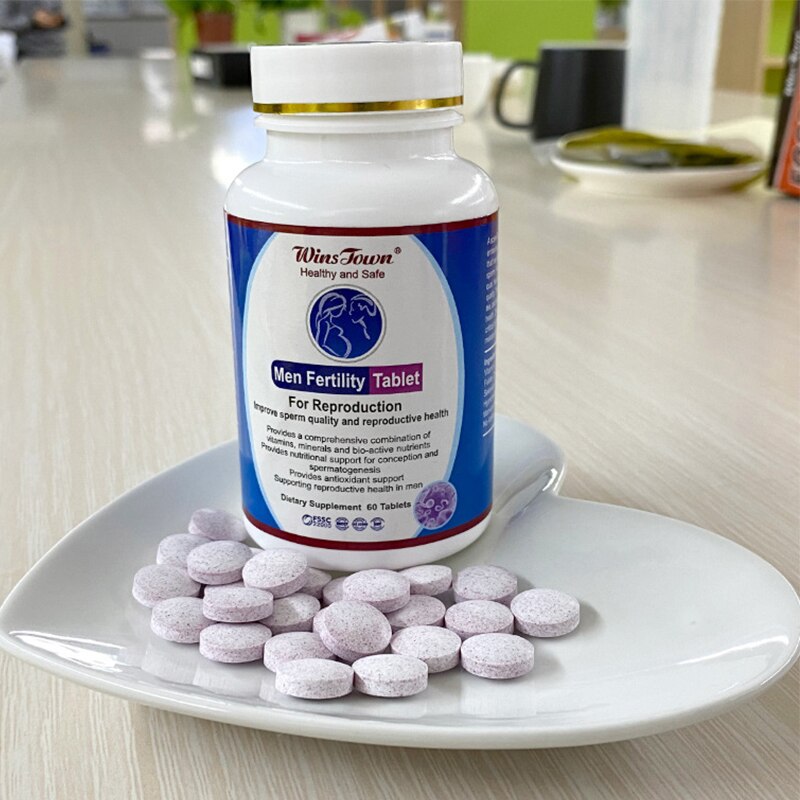 1 Bottle Fertility Tablets Healthy men's body film Provide nutrition concentration and sperm support male reproductive health