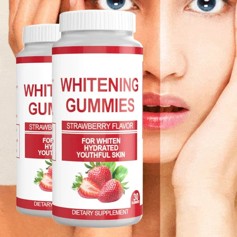 1 bottle of glutathione whitening gum, brightening skin and reducing discoloration