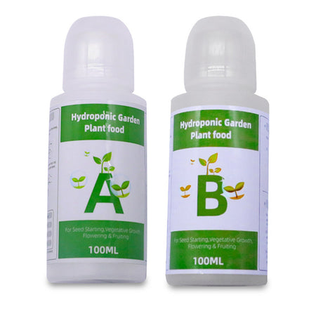 2 Bottle Fertilizer 2 Pair Replacement General Liquid AB Set Fertilizer Hydroponic Garden Plant Vegetable Nutrient Solution Kit