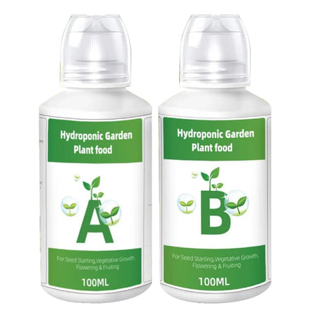 2 Bottle Fertilizer 2 Pair Replacement General Liquid AB Set Fertilizer Hydroponic Garden Plant Vegetable Nutrient Solution Kit