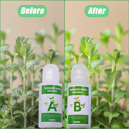 2 Bottle Fertilizer 2 Pair Replacement General Liquid AB Set Fertilizer Hydroponic Garden Plant Vegetable Nutrient Solution Kit