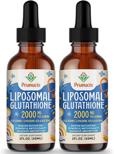 2000MG Liposomal Glutathione Liquid, 98% Absorption, Glutathione Liquid Supplement, Active Form L- Glutathione, Powerful Antioxidant NON-GMO for Immune System, Aging Defense, Detoxifier, 4 FL.OZ in Pakistan
