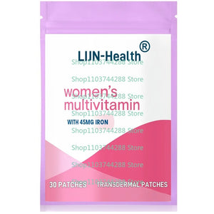 30 Patches Multivitamin with Iron Transdermal Patches  for Women Hair, Skin, and Nail Support