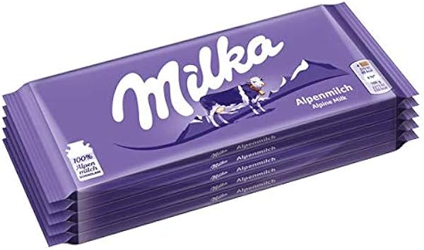 Alpenmilch Vollmilch Schokolade Chocolate 5 x 100 gram in Pakistan