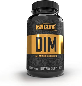5% Nutrition Core DIM Supplement | Estrogen Regulation Support for Men & Women | Natural Diindolylmethane w/Calcium D-Glucarate, Organic Broccoli Powder + Bioperine (30 Servings / 60 VegCaps) in Pakistan