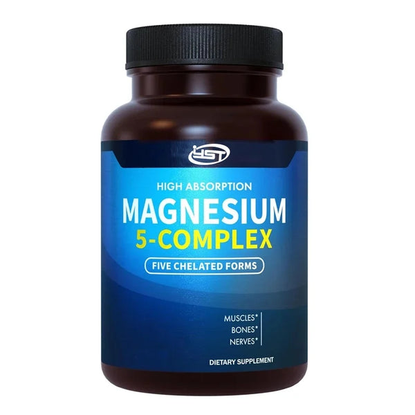 5-in-1 magnesium complex high absorption supplement suitable for nerves, muscles, and bones | 60 capsules| in Pakistan 5-in-1 magnesium complex high absorption supplement suitable for nerves, muscles, and bones | 60 capsules| in Pakistan
