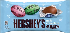 Hershey-Milk Chocolate Easter Eggs, 9 oz bag individually Wrapped Milk Chocolates in Blue, Pink, Green Foil Pastel Color Foil - Easter Candy Eggs in Pakistan