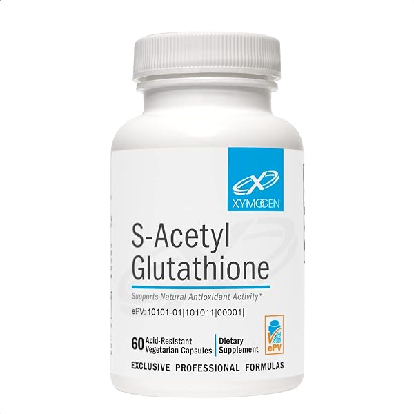 XYMOGEN S Acetyl Glutathione - Superior Absorption Acetylated Glutathione Supplement with Stomach Acid-Resistant Capsules - Healthy Aging, Cellular, Antioxidant + Immune Support (60 Capsules) in Pakistan