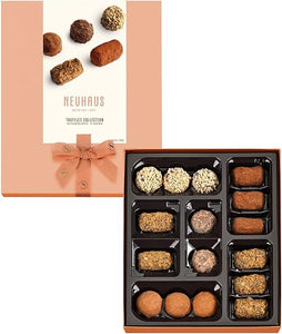 Neuhaus Belgian Chocolate Truffle Cocoa Assortment Collection – 16 Timeless Neuhaus Truffles – Classic Butter, Extra Dark, Waffle, Cappuccino and Speculoos in Pakistan