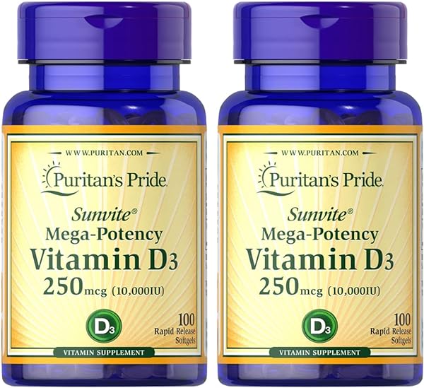 Puritan's Pride Vitamin D3 10,000 IU, Twin Pa in Pakistan