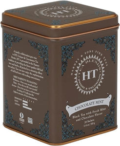 Harney and Sons Chocolate Mint, Flavored Black Tea - 20 Sachets per Tin in Pakistan