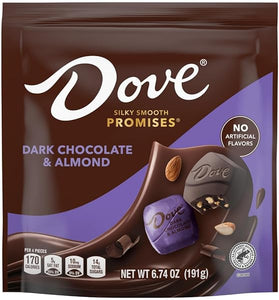 Promises Dark Chocolate Almond, Individually Wrapped, 6.74 oz Bag in Pakistan