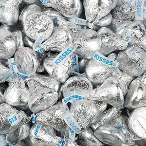 Hershey Kisses Milk Chocolate Candy, Approx.60 Pieces Silver Foil Wrap (in Tundras Sealed Bag) in Pakistan