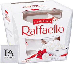 Ferrero Rocher Raffaello, Bulk 1 Pack, 15 Count total, Individually Wrapped, Premium Gourmet White Almond, Cream And Coconut, Gift Box, 5.3 Oz Each (Purpalia Packaging) in Pakistan