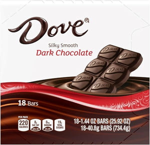 Candy Dark Chocolate Bars, Full Size, 1.44 oz (Pack of 18) Box in Pakistan