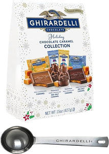 Holiday Chocolate Caramel Collection XL Bag 15 Oz with Ghirardelli Stamped Spoon in Pakistan