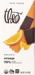 Chocolate Orange Organic Dark Chocolate Bar, 70% Cacao, 6 Pack | Vegan, Fair Trade in Pakistan