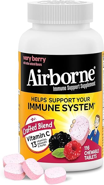 Airborne 1000mg Vitamin C with Zinc, Immune S in Pakistan