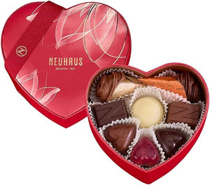Neuhaus Belgian Chocolate 2024 Valentine Chocolate Heart Small – 16 Pieces Assorted Milk, White & Dark Chocolate Pralines – Romantic Gift - Gourmet Chocolate Gift in Pakistan