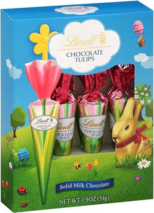 Chocolate Tulips, Easter Tulip-Shaped Solid Milk Chocolate on a Stick, 4 Pack in Pakistan