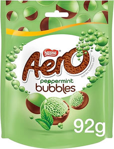 Original Aero Bubbles Peppermint Pouch Imported From The UK England British Chocolate Nestle Aero Bubbles Peppermint 102g in Pakistan