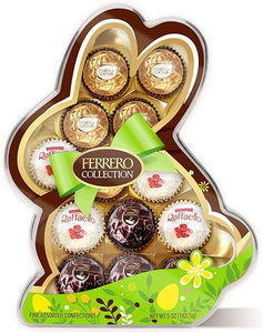 Ferrero Collection, 13 Count, Premium Gourmet Assorted Hazelnut Milk Chocolate, Dark Chocolate and Coconut, Easter Bunny Gift Box, Great Easter Gift, 5 oz in Pakistan