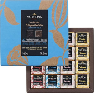 Premium Assorted French Chocolate Gift Box - 32 Dark & Milk Chocolate Squares, Guanaja 70%, Caraibe 66%, Jivara 40% Bahibe 46%, Perfect Holiday Chocolate Gift For Her, Exquisite Collection in Pakistan