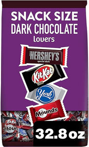 Hershey Assorted Dark Chocolate Flavored Snack Size, Candy Party Pack, 32.89 oz in Pakistan