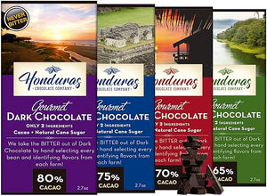 Variety Pack of Gourmet Dark Chocolate Bars, 65%, 70%, 75% and 80% Cacao, 2.7 Ounce (Pack of 4) in Pakistan