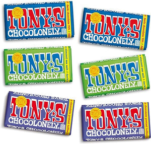 Tony's Chocolonely - Dark Chocolate Bundle - Dark Belgium Chocolate, No Artificial Flavoring, Fairtrade & B Corp Certified - 6.35 Oz, 6 Bars in Pakistan