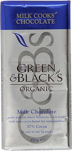 Green and Black's Organic Cooks' Milk Chocolate 150 g (Pack of 5) in Pakistan