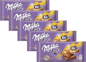 Milk Chocolate with TUC Crackers, 187g/3oz (TUC Crackers, PACK OF 5) in Pakistan