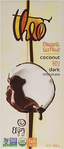 Coconut Organic Dark Chocolate Bar, 70% Cacao, 1 Bar | Vegan, Fair Trade in Pakistan