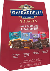 Dark Chocolate Squares Assortment, for Mother's Day Chocolate Gifts, 14.86 oz Bag in Pakistan