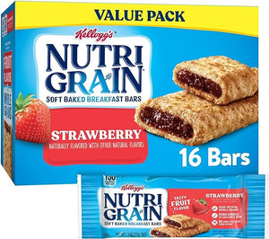 Nutri-Grain Soft Baked Breakfast Bars, Made with Whole Grains, Kids Snacks, Value Pack, Strawberry, 20.8oz Box (16 Bars) in Pakistan