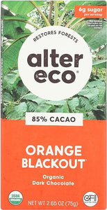 Organic Orange Blackout 85% Dark Chocolate Bar, 2.65 OZ in Pakistan