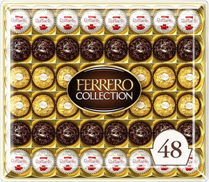 Ferrero Collection, 48 Count, Premium Gourmet Assorted Hazelnut Milk Chocolate, Dark Chocolate and Coconut, Mother's Day Gift, 18.2 oz in Pakistan