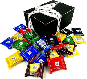 Ritter Sport Assorted Mini Chocolate Squares, 1 lb Bag in a BlackTie Box in Pakistan