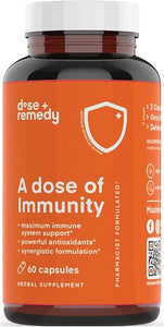 A Dose of Immunity Quercetin with Vitamin C and Zinc, Vitamin D, 500mg Quercetin Bromelain with Echinacea & B Vitamins, Lung Immune Support Supplement 7 in 1 Immunity Defense Booster (60 Count) in Pakistan
