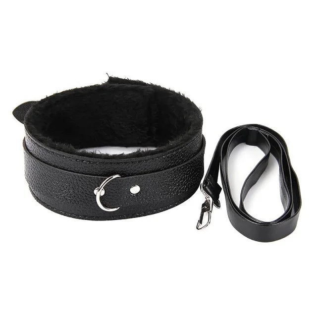 Adult SM Products BDSM Swing Toys Bondage Faux Leather Neck Collar Stimulation Flirting Leash Restraint For