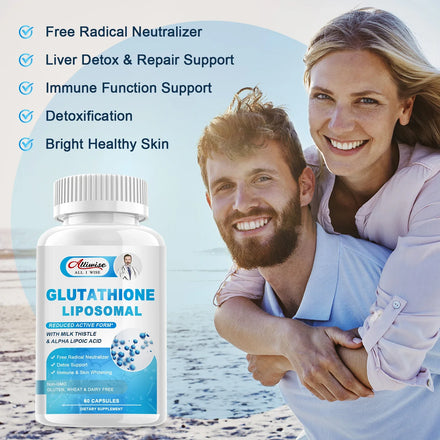 Alliwise Glutathione Capsules Supplement Antioxidant Immunity Dull Skin Whitening Healthy Supplement