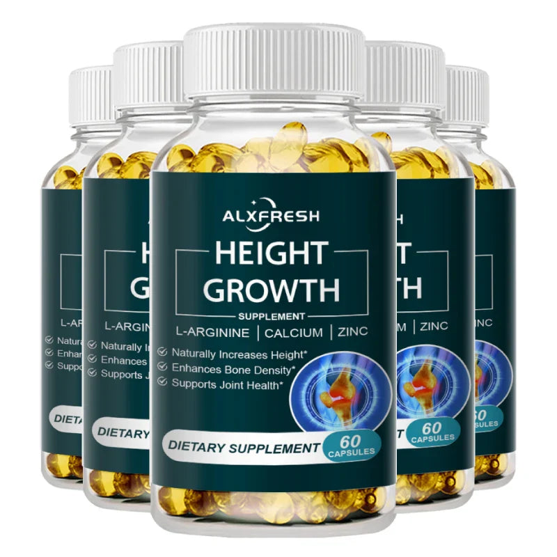 Alxfresh Height Growth Supplement With Vitamins and Calcium Zinc Improves Bone Strength Natural Capsules Promotes GrowthImmunity