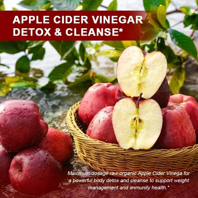 Apple Cider Vinegar - Fat Burner, Natural Detox and Cleanse, Energy Support