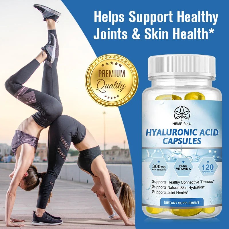 BBEEAAUU Hydrolytic Hyaluronic Acid Capsule Antioxidant Deeply Nourish Skin Brighten Elastic Skin and Joints Health