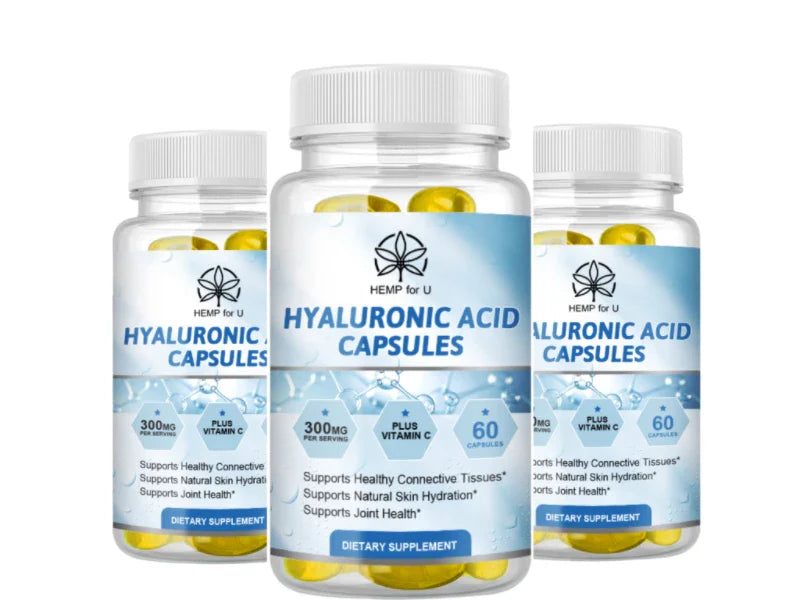 BBEEAAUU Hydrolytic Hyaluronic Acid Capsule Antioxidant Deeply Nourish Skin Brighten Elastic Skin and Joints Health