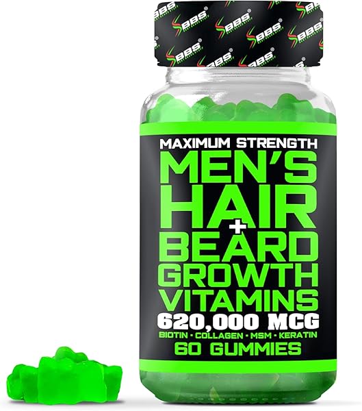 BBS Beard Growth & Hair Growth Vitamins for Men - Maximum Strength 620000mcg Biotin - Collagen - MSM - Keratin - Bamboo Extract - Multivitamin Gummies (Made by Best Beard Stuff USA) in Pakistan in Pakistan BBS Beard Growth & Hair Growth Vitamins for Men - Maximum Strength 620000mcg Biotin - Collagen - MSM - Keratin - Bamboo Extract - Multivitamin Gummies (Made by Best Beard Stuff USA) in Pakistan in Pakistan