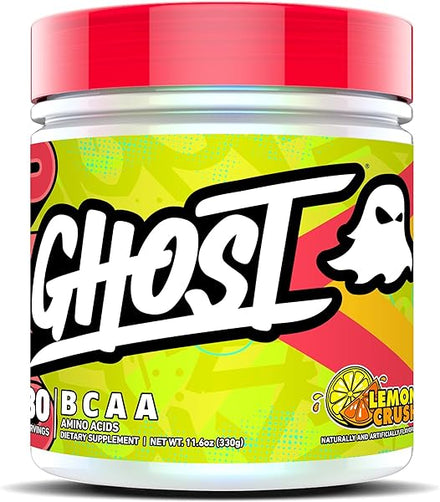 BCAA Powder Amino Acids Supplement, Lemon Crush - 30 Servings - Sugar-Free Intra, Post & Pre Workout Amino Powder & Recovery Drink, 7G BCAA in Pakistan