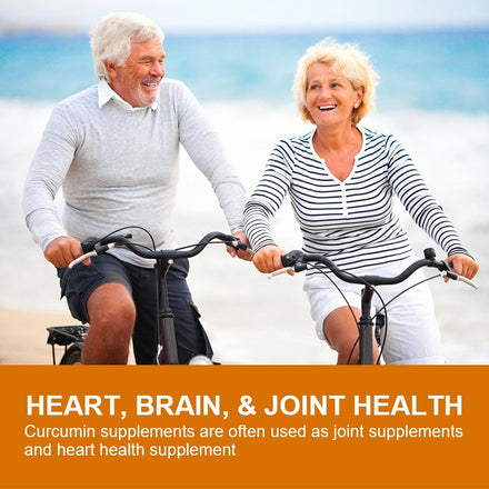 BEWORTHS 90 Pills Organic Turmeric Curcumin Supplement with Black Pepper High Potency Supports Joint,Antioxidant & Immune System