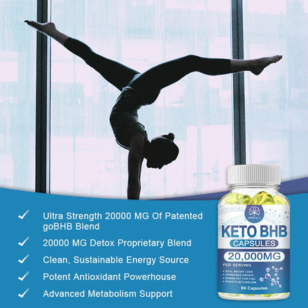 BHB Keto Capsule for Adult Men&Women Slimming Product Lose Weight Appetite Inhibitors Fat Burner Gym Supplement Fast Burning Fat