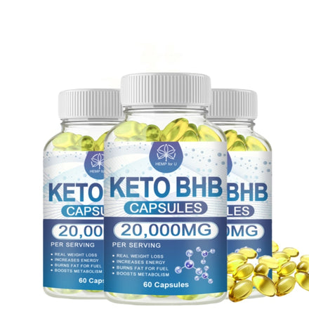 BHB Keto Capsule for Adult Men&Women Slimming Product Lose Weight Appetite Inhibitors Fat Burner Gym Supplement Fast Burning Fat